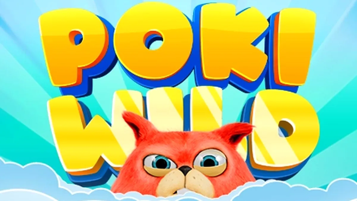 Interface de jogo do slot Poki Wild com elementos gráficos coloridos.